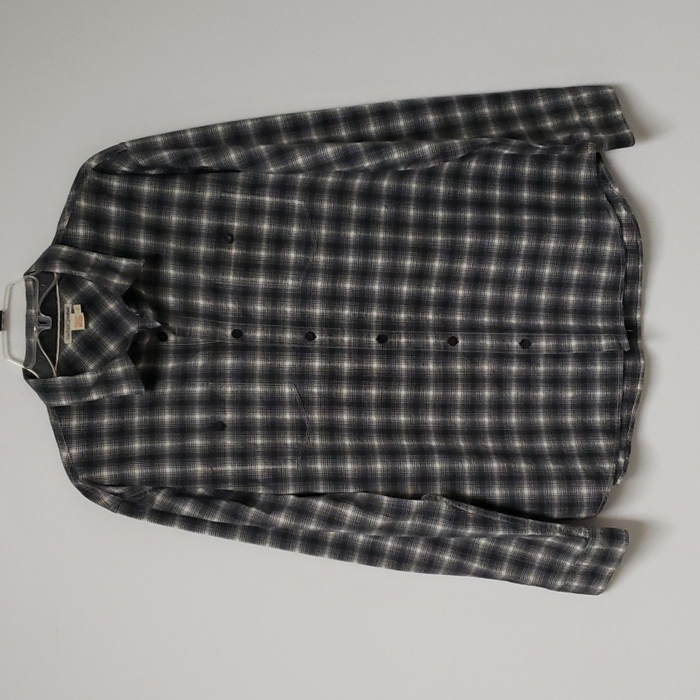 Carbon 2 Cobalt‎ plaid shirt button-up cotton Size Large